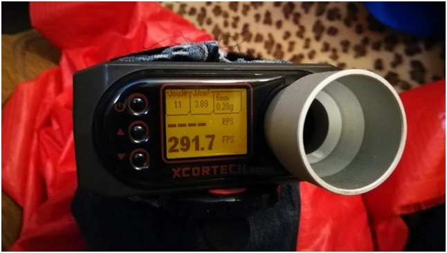 Chronograph showing the value 291.7